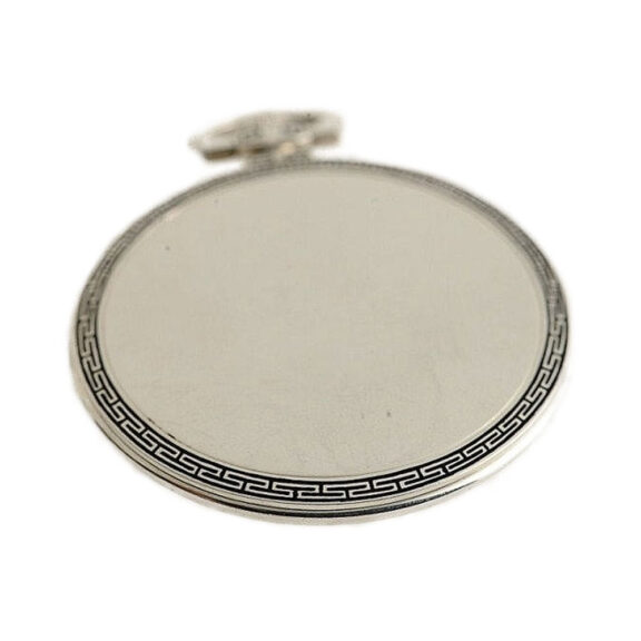 Swiss platinum enamel watch in an Art Deco case Circa 1910 Swiss platinum enamel watch in an Art Deco case Circa 1910