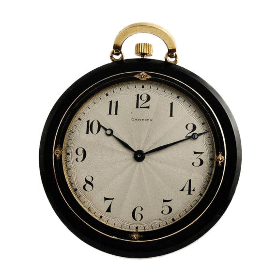 French rare onyx, gold and enamel lever watch Circa 1925 French rare onyx, gold and enamel lever watch Circa 1925