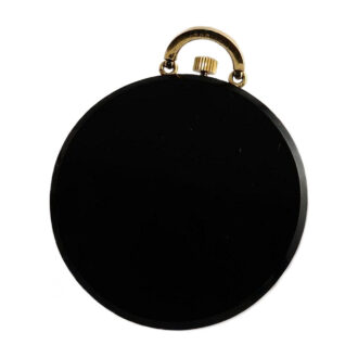French rare onyx, gold and enamel lever watch Circa 1925 French rare onyx, gold and enamel lever watch Circa 1925