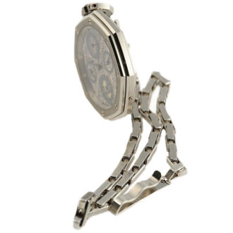 Swiss skeletonized astronomical platinum pocket watch Circa 1983