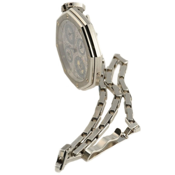 Swiss skeletonized astronomical platinum pocket watch Circa 1983 Swiss skeletonized astronomical platinum pocket watch Circa 1983