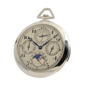 Swiss astronomical minute repeating pocket watch Circa 1935