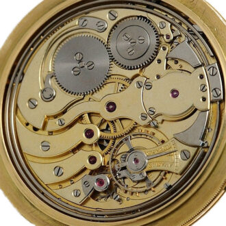 French gold thin minute repeater with concealed dial Circa 1918