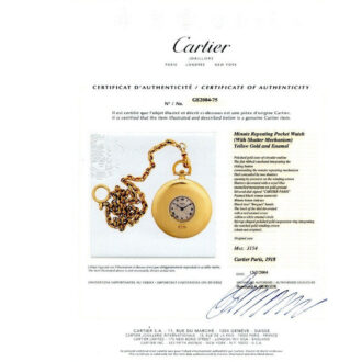 French gold thin minute repeater with concealed dial Circa 1918