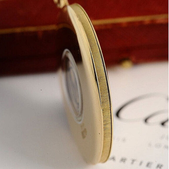 French gold thin minute repeater with concealed dial Circa 1918 French gold thin minute repeater with concealed dial Circa 1918