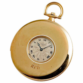 French gold thin minute repeater with concealed dial Circa 1918