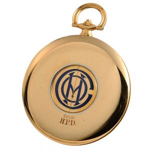 French gold thin minute repeater with concealed dial Circa 1918