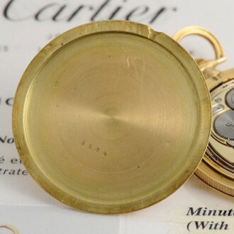 French gold thin minute repeater with concealed dial Circa 1918