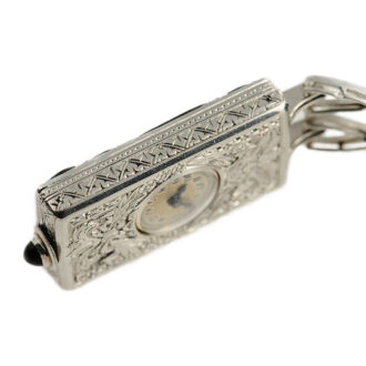 French black & white style Art Deco lapel watch Circa 1918