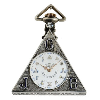 Rare Swiss silver triangle shaped Masonic lever watch Circa 1930