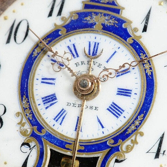 Swiss pocket watch with mock pendulum and alarm Circa 1900 Swiss pocket watch with mock pendulum and alarm Circa 1900