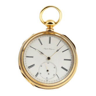 Swiss 18k gold open faced precision lever watch Circa 1860 Swiss 18k gold open faced precision lever watch Circa 1860