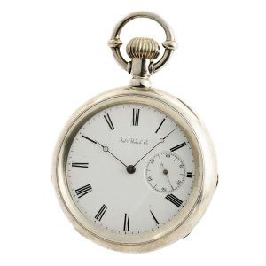Swiss silver pocket watch for the American market Circa 1874