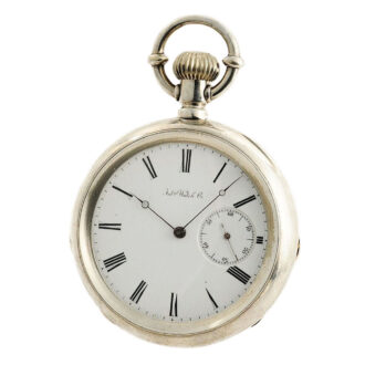 Swiss silver pocket watch for the American market Circa 1874