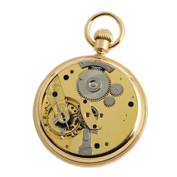 English gold open faced split seconds chronograph Circa 1873 English gold open faced split seconds chronograph Circa 1873