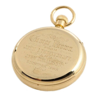 English gold open faced split seconds chronograph Circa 1873