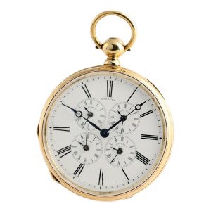 English rare pocket watch with five time zones Circa 1880