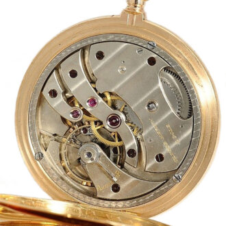 Swiss oversized watch with spring detent escapement Circa 1905