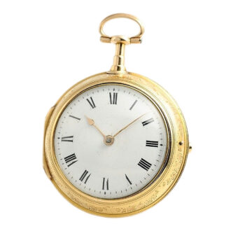 English 18K gold pair cased verge pocket watch Circa 1791