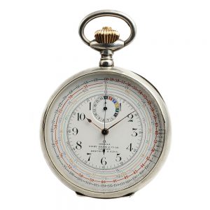 Swiss double sided chronograph pocket watch Circa 1905