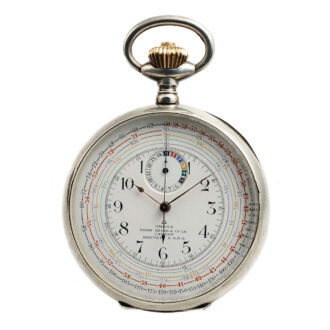Swiss double sided chronograph pocket watch Circa 1905