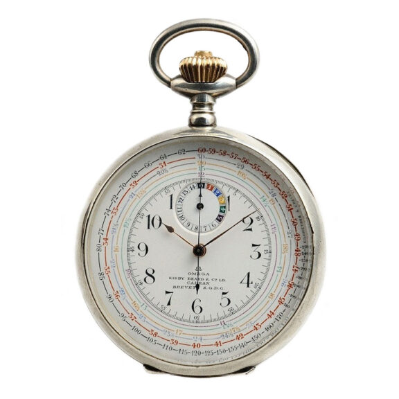 Swiss double sided chronograph pocket watch Circa 1905