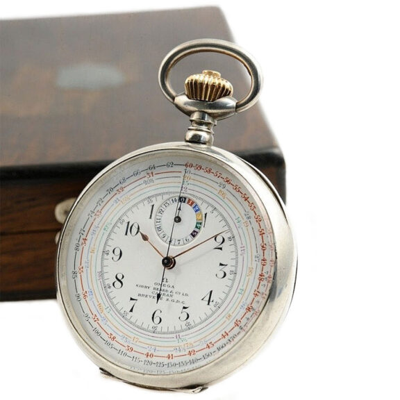 Swiss double sided chronograph pocket watch Circa 1905 Swiss double sided chronograph pocket watch Circa 1905