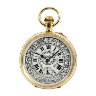 Swiss gold enamel watch for the Ottoman market Circa 1915