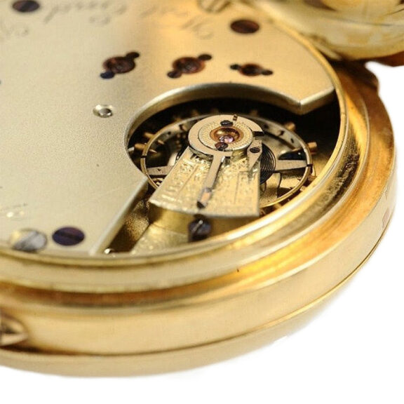 Swiss gold enamel watch for the Ottoman market Circa 1915 Swiss gold enamel watch for the Ottoman market Circa 1915