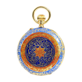 Swiss gold enamel watch for the Ottoman market Circa 1915