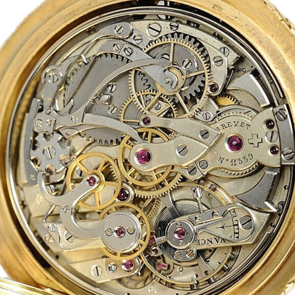 Swiss minute repeating watch with Trip Repeater Circa 1900 Swiss minute repeating watch with Trip Repeater Circa 1900