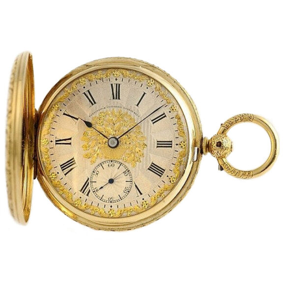 English decorated watch for the Spanish market Circa 1859 English decorated watch for the Spanish market Circa 1859