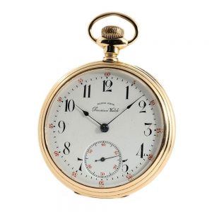 American gold Glashütte precision pocket watch Circa 1902