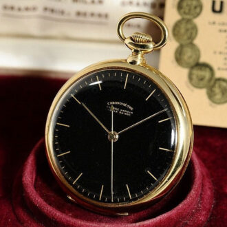 Swiss watch with original box and original certificate circa 1942