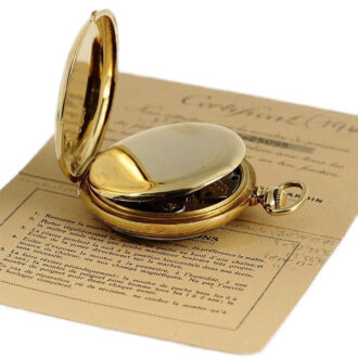 Swiss watch with original box and original certificate circa 1942