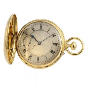 English rare watch with early stem winding system Circa 1827