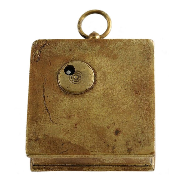 Swiss square and large one-handed verge pocket watch Circa 1690 Swiss square and large one-handed verge pocket watch Circa 1690
