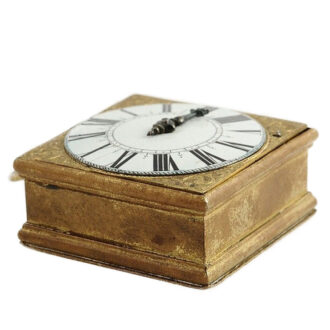 Swiss square and large one-handed verge pocket watch Circa 1690