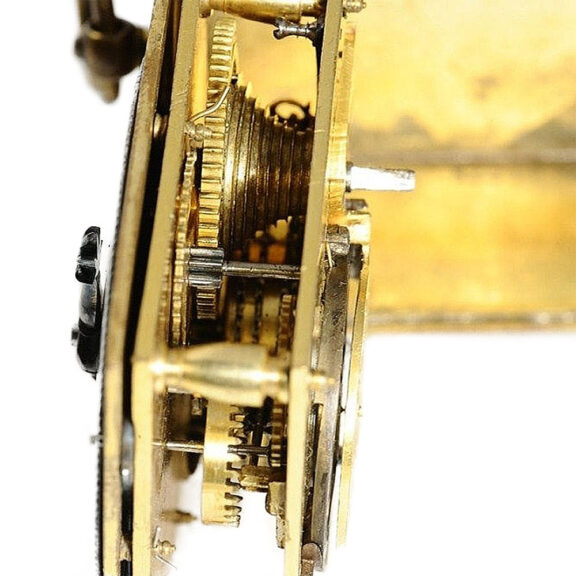 Swiss square and large one-handed verge pocket watch Circa 1690 Swiss square and large one-handed verge pocket watch Circa 1690