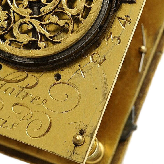 Swiss square and large one-handed verge pocket watch Circa 1690 Swiss square and large one-handed verge pocket watch Circa 1690
