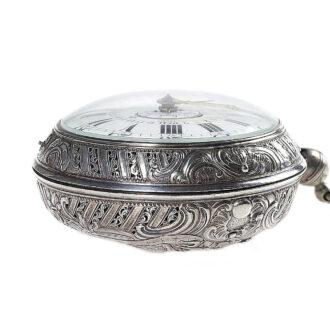 German Grande Sonnerie repeater with alarm and date 1770
