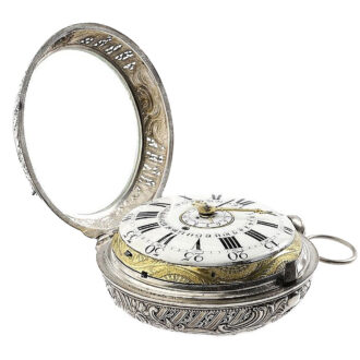 German Grande Sonnerie repeater with alarm and date 1770