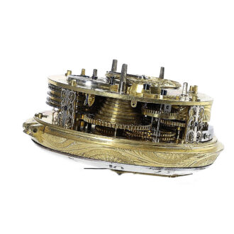 German Grande Sonnerie repeater with alarm and date 1770
