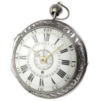 German Grande Sonnerie repeater with alarm and date 1770