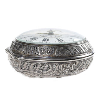 German Grande Sonnerie repeater with alarm and date 1770