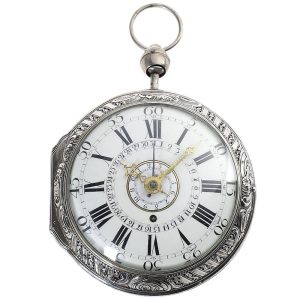 German Grande Sonnerie repeater with alarm and date 1770
