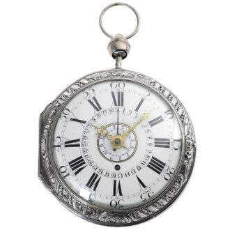 German Grande Sonnerie repeater with alarm and date 1770