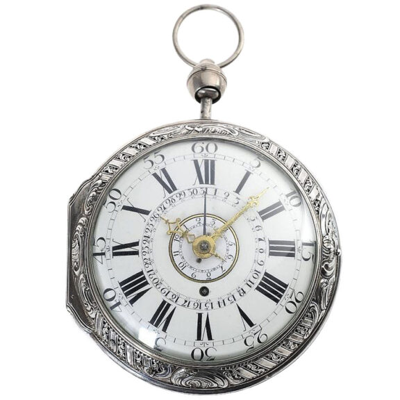 German Grande Sonnerie repeater with alarm and date 1770