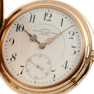 German Glashütte pocket watch with chatelaine Circa 1900