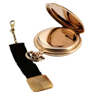 German Glashütte pocket watch with chatelaine Circa 1900